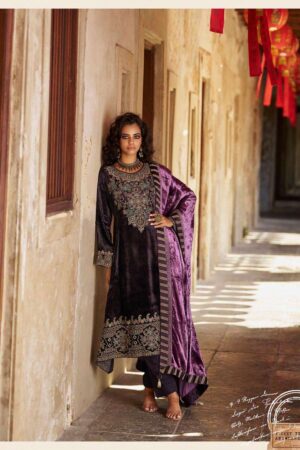My Fashion Road Aiqa Forest Fantasy Exclusive Latest Designs Velvet Suit | A – 1605