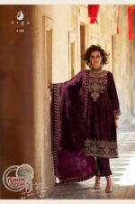 My Fashion Road Aiqa Forest Fantasy Exclusive Latest Designs Velvet Suit | A – 1602