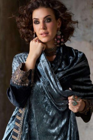 My Fashion Road Aiqa Forest Fantasy Exclusive Latest Designs Velvet Suit | A – 1606