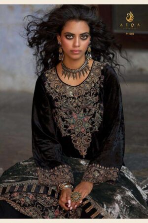 My Fashion Road Aiqa Forest Fantasy Exclusive Latest Designs Velvet Suit | A – 1603
