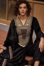 My Fashion Road Aiqa Qealiz Partywear Style Velvet Designer Suit | A – 2404