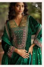 My Fashion Road Aiqa Qealiz Partywear Style Velvet Designer Suit | A – 2405
