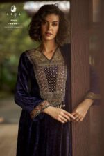 My Fashion Road Aiqa Qealiz Partywear Style Velvet Designer Suit | A – 2406