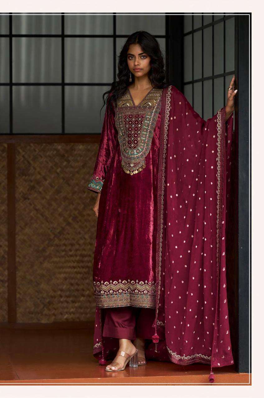 My Fashion Road Aiqa Qealiz Partywear Style Velvet Designer Suit | A – 2401 My Fashion Road Aiqa Qealiz Partywear Style Velvet Designer Suit | A – 2401