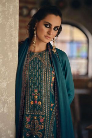 My Fashion Road Aiqa Rihana Pure Viscose Pashmina Latest Winter Suit | A – 2501