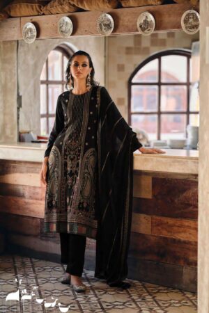 My Fashion Road Aiqa Rihana Pure Viscose Pashmina Latest Winter Suit | A – 2503