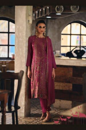My Fashion Road Aiqa Rihana Pure Viscose Pashmina Latest Winter Suit | A – 2505