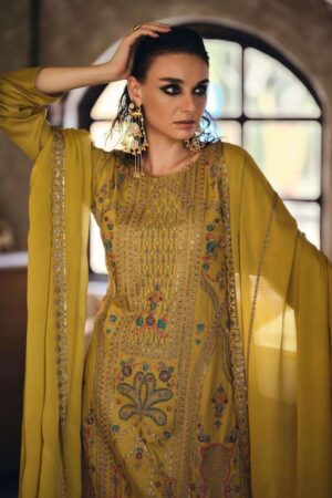 My Fashion Road Aiqa Rihana Pure Viscose Pashmina Latest Winter Suit | A – 2504