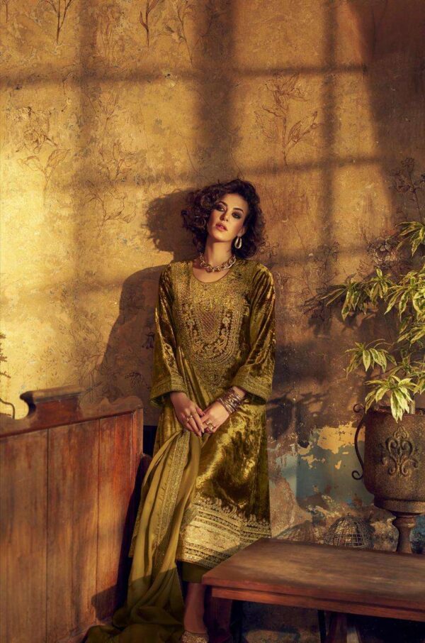 My Fashion Road Aiqa The Adams Partywear Style Designer Velvet Suit | A – 2104
