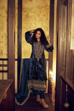 My Fashion Road Aiqa The Adams Partywear Style Designer Velvet Suit | A – 2103