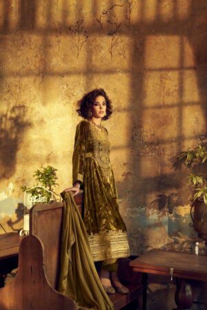 My Fashion Road Aiqa The Adams Partywear Style Designer Velvet Suit | A – 2104