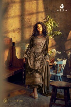My Fashion Road Aiqa The Adams Partywear Style Designer Velvet Suit | A – 2105