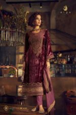 My Fashion Road Aiqa The Adams Partywear Style Designer Velvet Suit | A – 2102