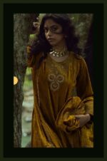 My Fashion Road Aiqa The Goddess Partywear Velvet Designer Latest Suit | A – 2201