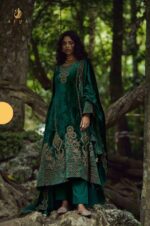 My Fashion Road Aiqa The Goddess Partywear Velvet Designer Latest Suit | A – 2203