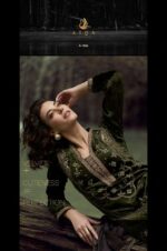 My Fashion Road Aiqa The Lady Of The Lake Latest Designer Velvet Partywear Dress | A – 1806