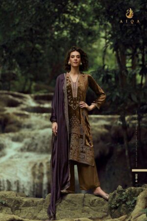 My Fashion Road Aiqa The Lady Of The Lake Latest Designer Velvet Partywear Dress | A – 1802