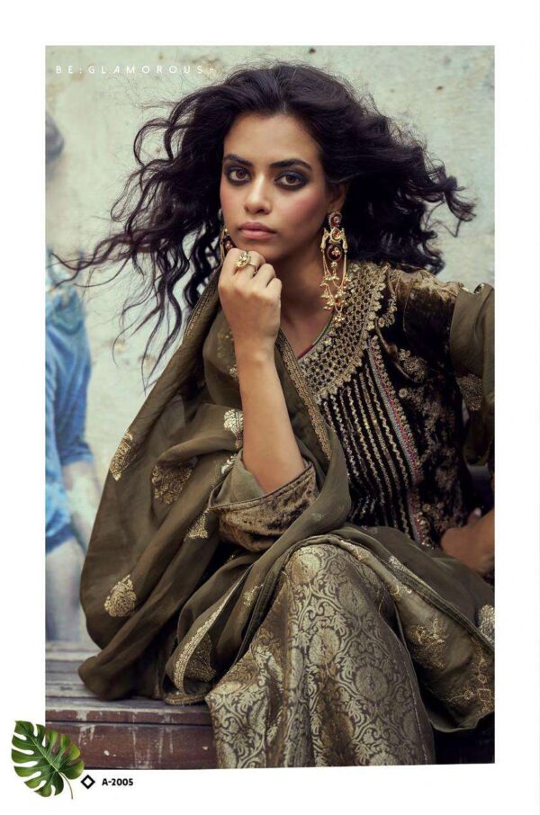 My Fashion Road Aiqa Velvora Designer Style Pure Viscose Velvet Suit | A – 2005