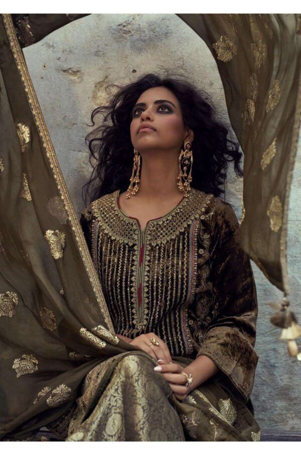 My Fashion Road Aiqa Velvora Designer Style Pure Viscose Velvet Suit | A – 2005