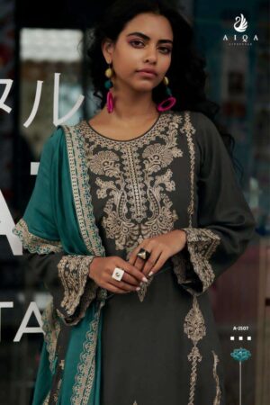 My Fashion Road Aiqa Weaves Exclusive Style Pashmina Latest Suit | A – 2507