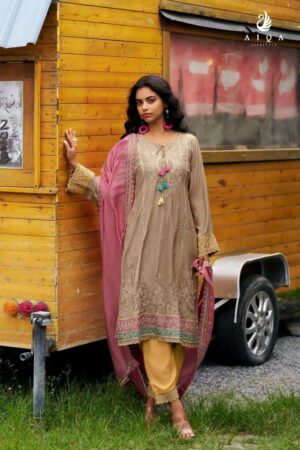 My Fashion Road Aiqa Weaves Exclusive Style Pashmina Latest Suit | A – 2510