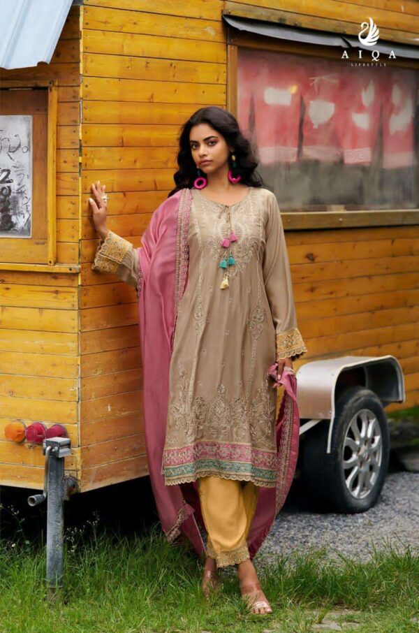 My Fashion Road Aiqa Weaves Exclusive Style Pashmina Latest Suit | A – 2510