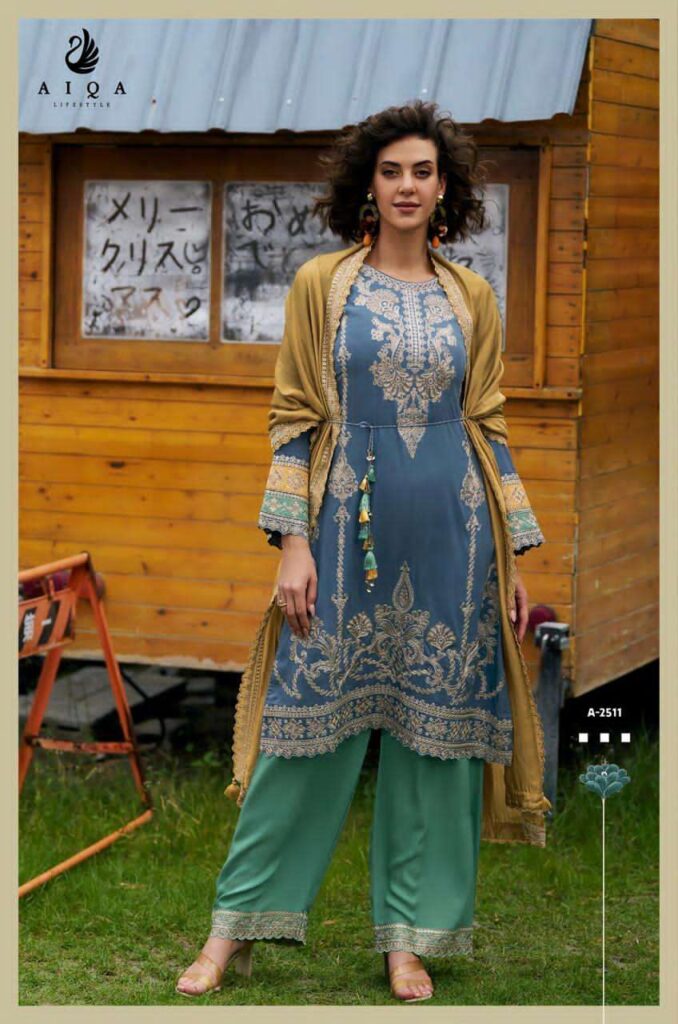My Fashion Road Aiqa Weaves Exclusive Style Pashmina Latest Suit | A – 2511