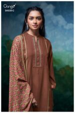 My Fashion Road Ganga Fashion Anara Pure Pashmina Winter Suit | S4039 – C My Fashion Road Ganga Fashion Anara Pure Pashmina Winter Suit | S4039 – C