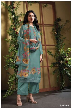 My Fashion Road Ganga Fashion Aqsa Premium Style Pure Bemberg Silk Suit | S3779 – B
