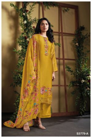 My Fashion Road Ganga Fashion Aqsa Premium Style Pure Bemberg Silk Suit | S3779 – A