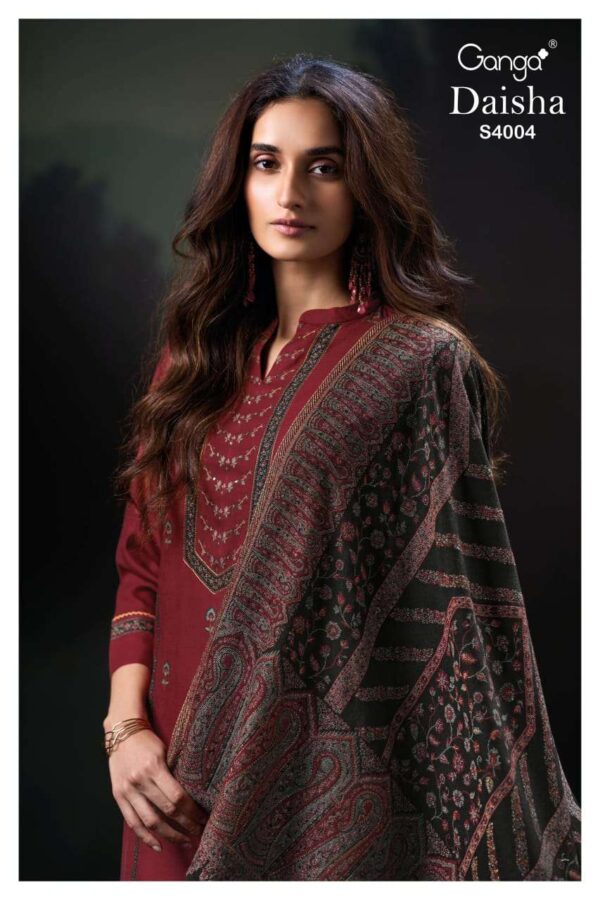 My Fashion Road Ganga Fashion Daisha Premium Designs Winter Wear Suits | S4004