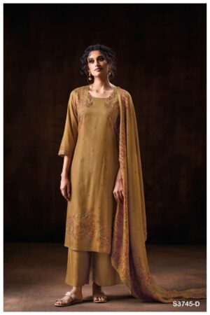 My Fashion Road Ganga Fashion Darsie Premium Wear Pashmina Winter Suit | S3745-D