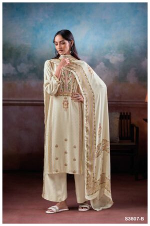 My Fashion Road Ganga Fashion Dionika Exclusive Fancy Pashmina Jacquard Suit | C3807 – B