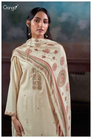 My Fashion Road Ganga Fashion Dionika Exclusive Fancy Pashmina Jacquard Suit | C3807 – A