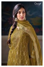 My Fashion Road Ganga Fashion Eelisi Premium Jacquard Silk Suit | S2936 – C