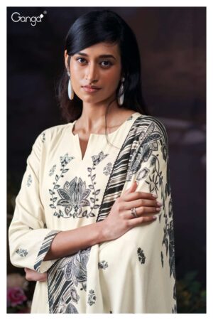 My Fashion Road Ganga Fashion Eleanor Pure Wool Pashmina Salwar Suit | S3786 – A