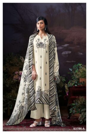 My Fashion Road Ganga Fashion Eleanor Pure Wool Pashmina Salwar Suit | S3786 – A