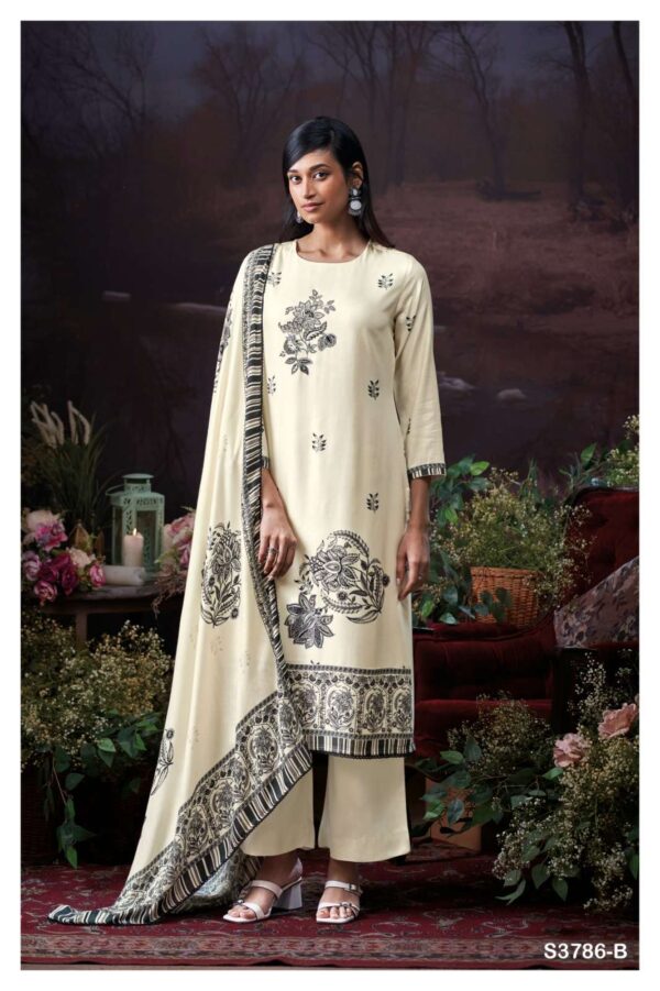 My Fashion Road Ganga Fashion Eleanor Pure Wool Pashmina Salwar Suit | S3786 – B