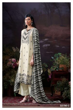 My Fashion Road Ganga Fashion Eleanor Pure Wool Pashmina Salwar Suit | S3786 – C