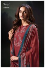 My Fashion Road Ganga Fashion Evani Winter Wear Pure Wool Pashmina Suit | S3971-C My Fashion Road Ganga Fashion Evani Winter Wear Pure Wool Pashmina Suit | S3971-C