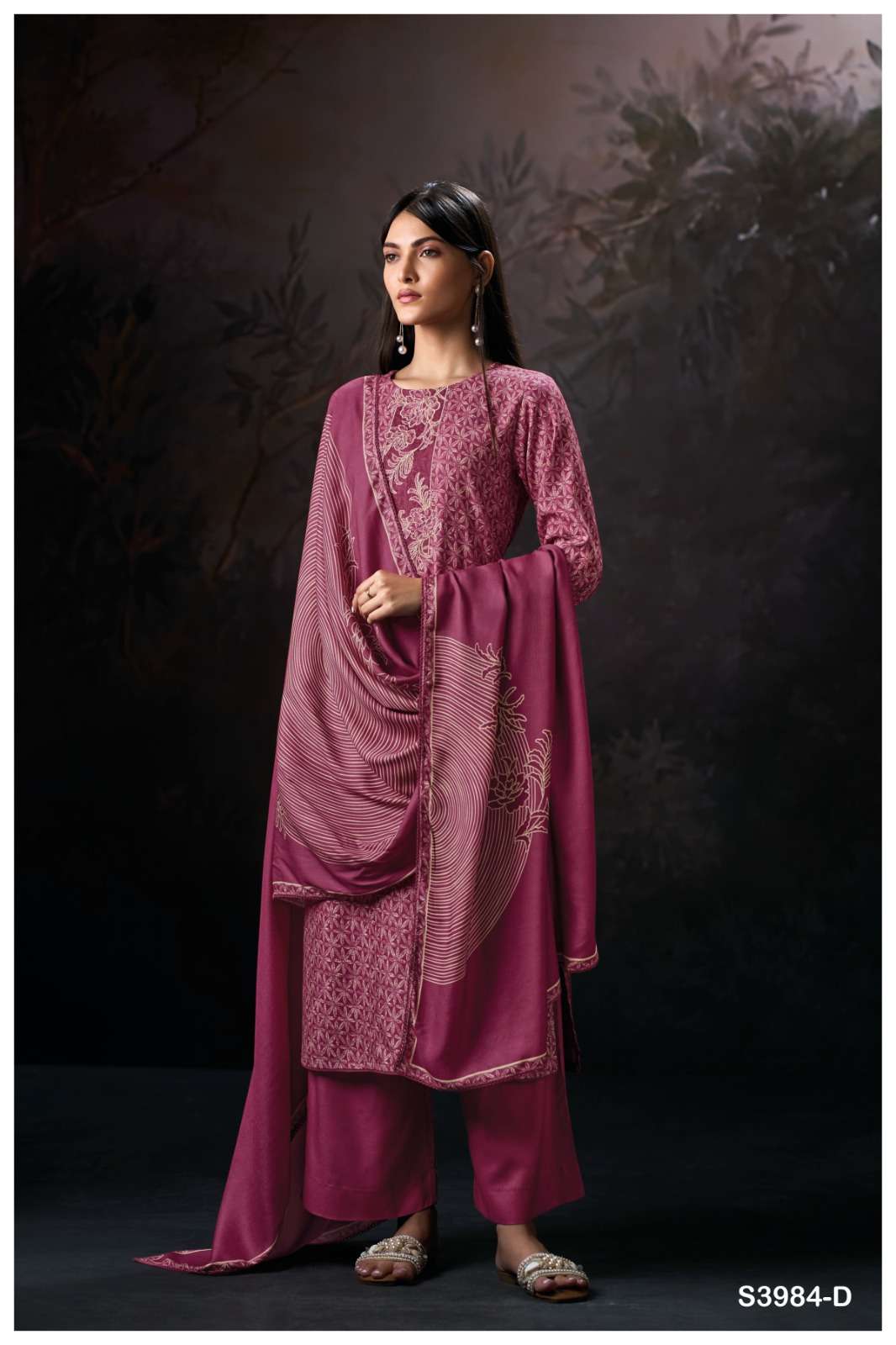 My Fashion Road Ganga Fashion Hallie Fancy Pashmina Suit | S3984 – D My Fashion Road Ganga Fashion Hallie Fancy Pashmina Suit | S3984 – D