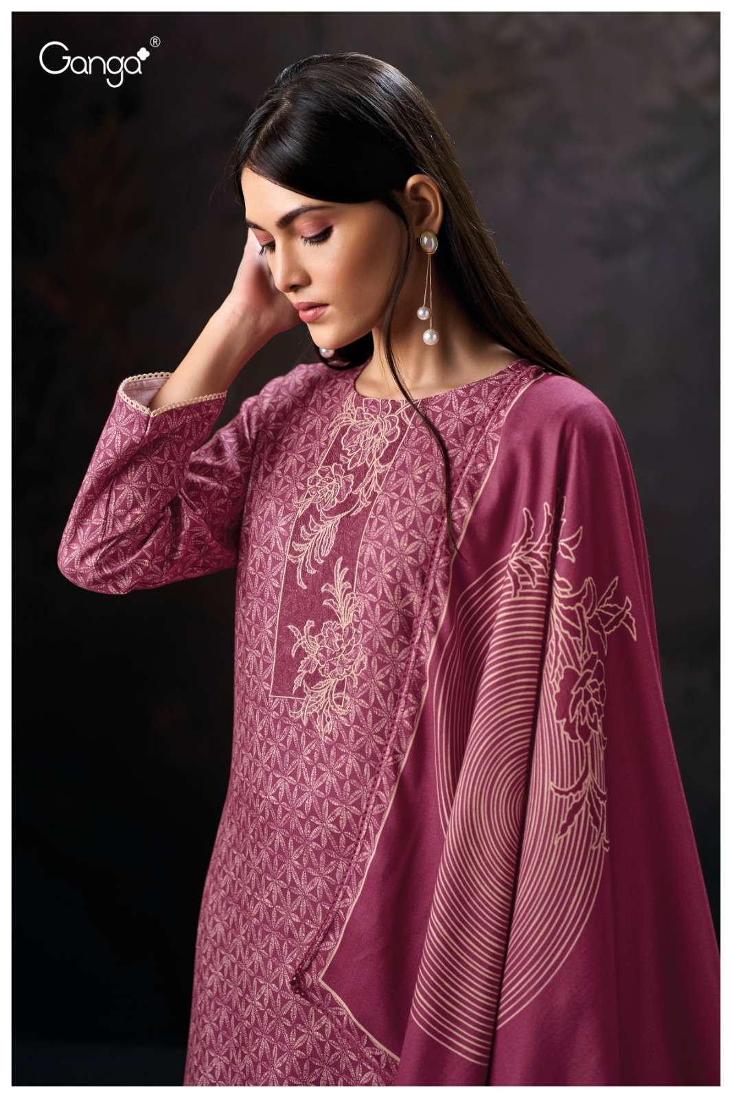 My Fashion Road Ganga Fashion Hallie Fancy Pashmina Suit | S3984 – D My Fashion Road Ganga Fashion Hallie Fancy Pashmina Suit | S3984 – D