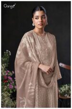 My Fashion Road Ganga Fashion Kaelani Printed Fancy Cotton Satin Suit | S3830-C My Fashion Road Ganga Fashion Kaelani Printed Fancy Cotton Satin Suit | S3830-C
