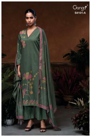 My Fashion Road Ganga Fashion Lysira Exclusive Fancy Ladies Suit | S4101 – A
