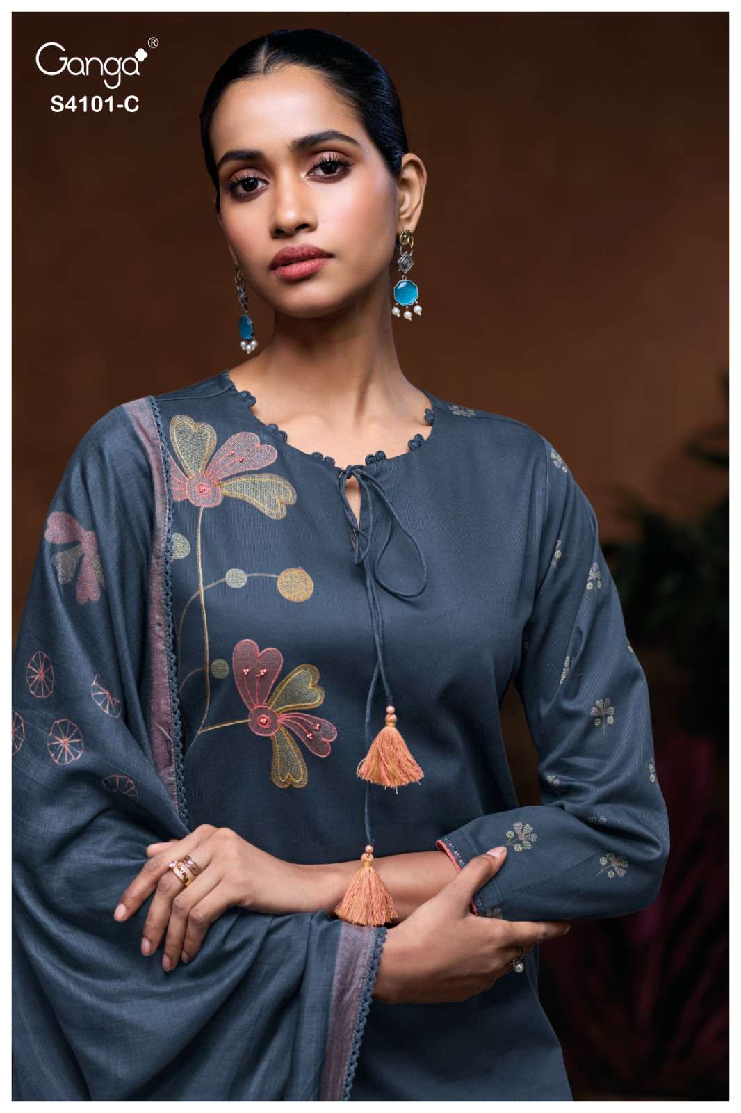 My Fashion Road Ganga Fashion Lysira Exclusive Fancy Ladies Suit | S4101 – C My Fashion Road Ganga Fashion Lysira Exclusive Fancy Ladies Suit | S4101 – C