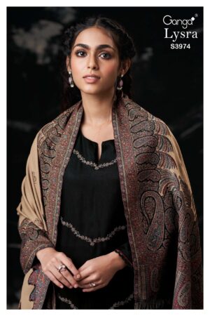 My Fashion Road Ganga Fashion Lysra Pure Pashmina Exclusive Winter Suit | S3974 – C