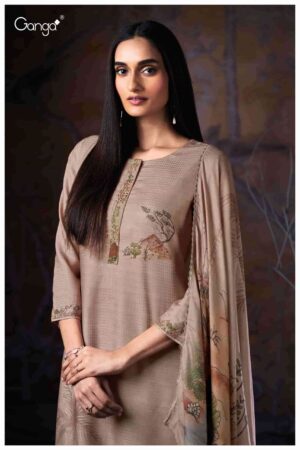 My Fashion Road Ganga Fashion Maitreyi Pure Wool Pashmina Winter Suit | S3862 – A My Fashion Road Ganga Fashion Maitreyi Pure Wool Pashmina Winter Suit | S3862 – A