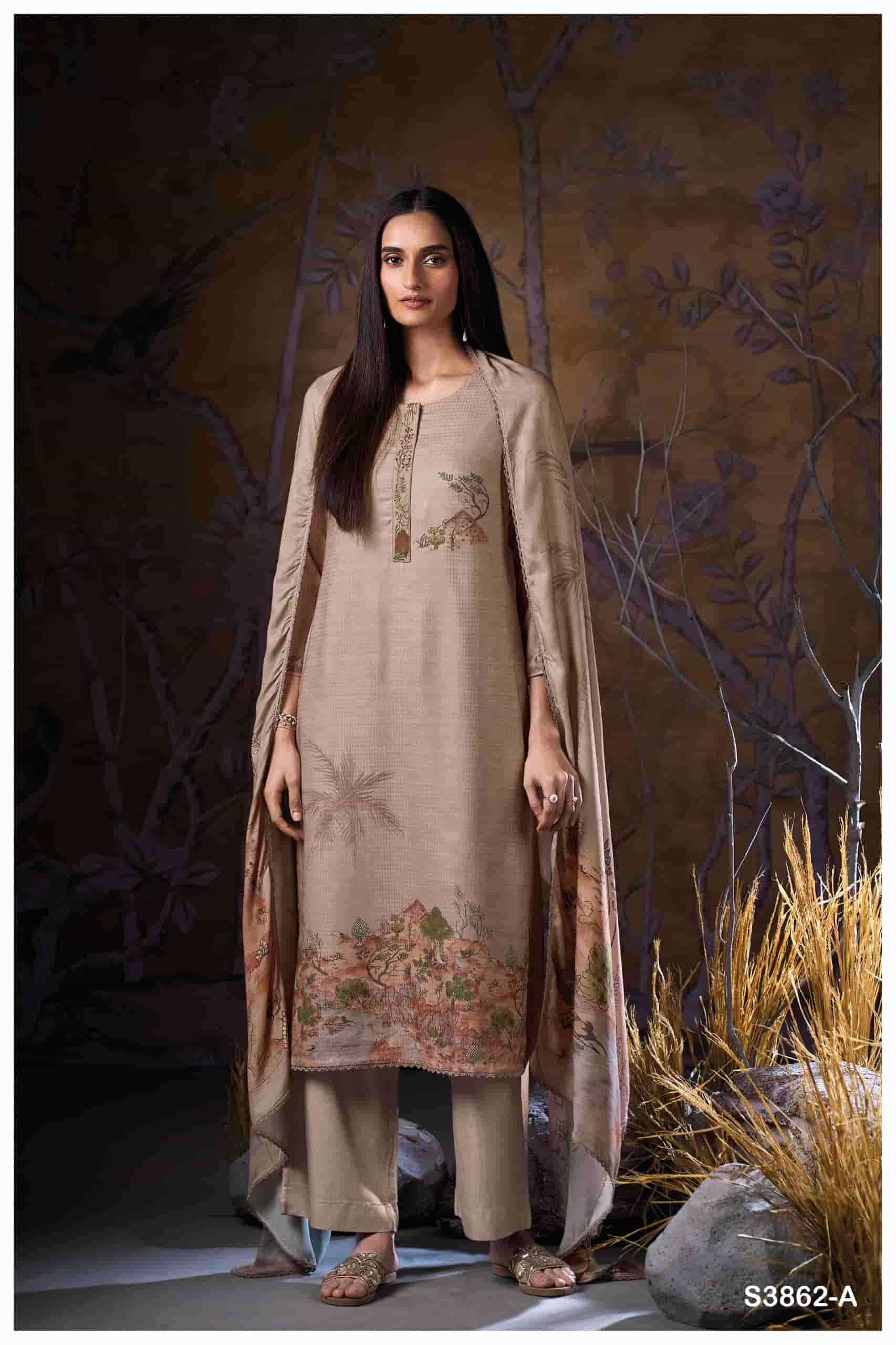 My Fashion Road Ganga Fashion Maitreyi Pure Wool Pashmina Winter Suit | S3862 – A My Fashion Road Ganga Fashion Maitreyi Pure Wool Pashmina Winter Suit | S3862 – A