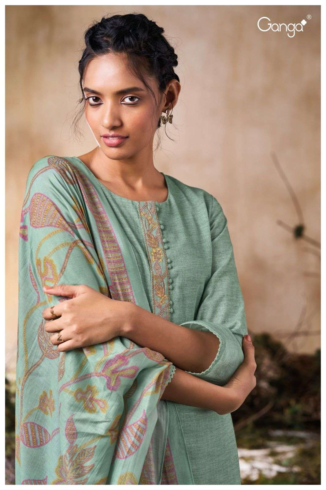 My Fashion Road Ganga Fashion Miakol Exclusive Linen Cotton Dress | S2862 – A My Fashion Road Ganga Fashion Miakol Exclusive Linen Cotton Dress | S2862 – A