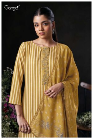 My Fashion Road Ganga Fashion Nirelle Winter Collection Pashmina Suit | S3878 – B